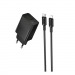 Сетевое ЗУ BOROFONE BAS74A + кабель Lightning/Type-C (2USB/PD 20W) черное#2131944
