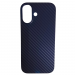 Чехол пластиковый iPhone 17 карбон синий#2128915
