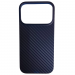 Чехол пластиковый iPhone 17 Pro карбон синий#2128923