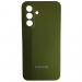 Чехол силиконовый Samsung A36/A56 Silicone Cover с лого хаки#2128928