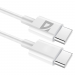 Кабель DEFENDER F182 TypeC-TypeC 1м, 60 Вт, PD,TPE,белый, пакет (1/100)#2127783