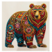 30х30 Алмазная мозайка "Медведь" PSD023 (без подрамника)#2128785