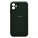 Чехол-накладка ORG Soft Touch с закрытой камерой для "Apple iPhone 11" (dark green) (240574)#2129182