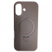 Чехол силиконовый iPhone 17 MagSafe цветной с кольцом серый#2134398