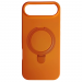 Чехол силиконовый iPhone 17 Air MagSafe цветной с кольцом оранжевый#2134337