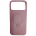 Чехол силиконовый iPhone 17 Pro MagSafe цветной с кольцом розовый#2134345