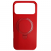 Чехол силиконовый iPhone 17 Pro Max MagSafe цветной с кольцом красный#2134342