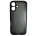 Чехол силикон-пластик iPhone 17 матовый с окантовкой черный#2134353