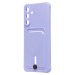 Чехол-накладка - SC304 с картхолдером для "Samsung Galaxy M55 5G" (light violet) (241899)#2135069
