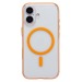 Чехол-накладка - SM041 SafeMag для "Apple iPhone 17" (transparent/orange) (243318)#2136332