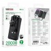 Внешний аккумулятор 20 000 mAh BOROFONE BJ84A (USB/PD/3 кабеля/LED инд.бат) черный#2138855
