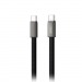 Кабель Type-C - Type-C XO NB-Q307 (60W, PD, оплетка нейлон, сверхтонкий) Черный#2140779