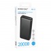 Аккумулятор внешний Borofone BJ78А Clever, 20000mAh, пластик, 2.0А, 2 USB выхода, цвет: черный (1/42)#2140700