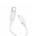 Кабель Type-C - Type-C HOCO X122 Benefit, 1.0м, круглый, PD60Вт, 3.0А, силикон, упакованный, цвет: белый (1/420)#2138944