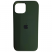 Чехол силиконовый Silicone Case ORG iPhone 15 темно-зеленый (14)#2139914