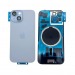 Задняя крышка iPhone 15 (Стекло камеры + Рамка + MagSafe) Оригинал Голубой#2140481