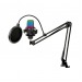 Микрофон на стойке RITMIX RDM-270 Black, конденсаторный, XLR- jack3,5 мм, RGB подсветка (1/10)#2140644