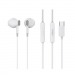 Проводные наушники с микрофоном вкладыши Celebrat D12 Type-C  (white) (243929)#2141204