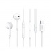 Проводные наушники с микрофоном вкладыши Celebrat E500 Type-C  (white) (243927)#2141208