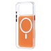 Чехол-накладка SM046 SafeMag для "Apple iPhone 17 Pro Max" (orange/transparent) (243967)#2144120