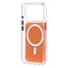 Чехол-накладка SM046 SafeMag для "Apple iPhone 17 Pro" (orange/transparent) (243969)#2144154