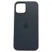 Чехол iPhone 12/12 Pro Silicone Case (c Лого) №15 Серая Сажа#2143458