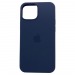 Чехол iPhone 13 Mini Silicone Case (c Лого) №08 Полуночный Синий#2143463