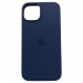Чехол iPhone 14 Silicone Case (c Лого) №08 Полуночный Синий#2143465