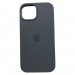 Чехол iPhone 15 Silicone Case (c Лого) №15 Серая Сажа#2143480