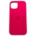 Чехол iPhone 15 Silicone Case (c Лого) №62 Фуксия#2143476