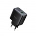 Блок питания сетевой 1 USB, 1 Type-C HOCO C158A Upgrade, 3.0A, PD45Вт, цвет: черный (1/23/92)#2146213