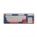 Клавиатура беспроводная RITMIX RKB-504W, серо-бело-красно-синяя, клавиш 100+1, 2,4Ггц+BT-соединение, кабель - USB 1 м, подстветка (1/20)#2146587