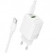 Блок питания сетевой 1 USB, 1 Type-C Borofone BN27 Fuente, пластик, PD20Вт, QC3.0, кабель Type-C - Type-C, цвет: белый (1/32/128)#2144862