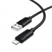 Кабель USB - Lightning BOROFONE BX123 (черный) 1м#2144926