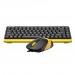Комплект проводной Клавиатура + Мышь A4TECH Fstyler F1110, USB Multimedia (F1110 BUMBLEBEE), черная/желтый (1/10)#2145940