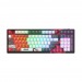 Клавиатура беспроводная игровая A4TECH Bloody WS98 Naraka механическая USB BT/Radio Multimedia, серый/красный (1/10)#2145745
