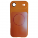 Чехол пластиковый iPhone 17 Air Skin Case MagSafe с защитой камеры оранжевый#2145858