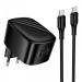 Адаптер Сетевой с кабелем Hoco CS101A USB/Type-C 20W (Type-C/Type-C) (black) (243840)#2180151