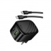 Адаптер Сетевой с кабелем Hoco CS102A USB/Type-C 30W (Type-C/Type-C) (black) (243838)#2145689