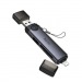 Кард-ридер Hoco HB56A Victory USB/iP 3-in-1 (metal grey) (243873)#2145691