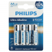 Батарейка Philips ULTRA LR6 AA BL4 Alkaline 1.5V (4/48/960)#2146539