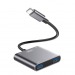 Адаптер-хаб XO HUB012B 4в1 Type-C (USB3.0*4), черный#2146790
