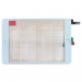 Тачскрин для iPad mini 4 (A1538/A1550) + серебряная кнопка Home(белый), ориг#2161121