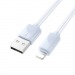 Кабель USB - 8 pin HOCO X114 Energy, 1.0м, круглый, 2.4А, ПВХ, цвет: голубой (1/31/310)#2147734