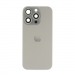 Задняя крышка (стекло) в сборе с рамкой iPhone 15 Pro (Снятый) (с NFC) (Natural Titanium)#2148017