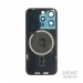 Задняя крышка (стекло) в сборе с рамкой для iPhone 15 Pro (Blue Titanium)#2167569