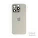 Задняя крышка (стекло) в сборе с рамкой для iPhone 15 Pro (Natural Titanium)#2167574