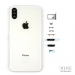 Корпус с кнопками iPhone X Оригинал (Silver)#2181024