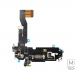 Шлейф с разъемом зарядки iPhone 12 / 12 Pro Оригинал IC (Черный)#2149618