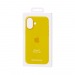 Чехол Силиконовый Magsafe iPhone 17 (С анимацией) (С кнопкой) (Желтый Неон)#2154439